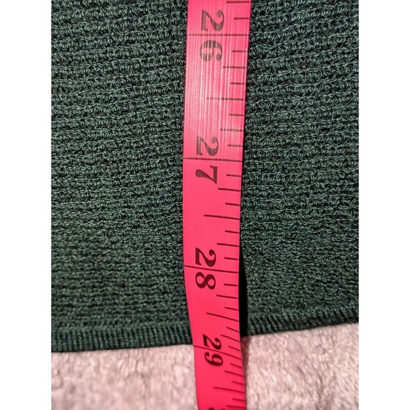 MICHAEL Michael Kors Dark Green Ribbed Gold Button‎ Side Detail Sweater Size S - Picture 7 of 9